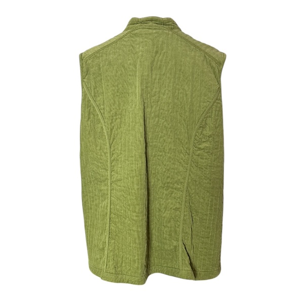 CJ Banks Reversible Floral and Green Vest Women Double-Sided size 1X (A22)‎ - Picture 4 of 11